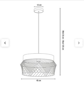 Lámpara de techo Leroy Merlin madera y metal