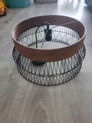 Lámpara de techo Leroy Merlin madera y metal