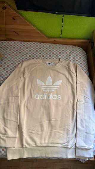 Sudadera Adidas Beige Talla L
