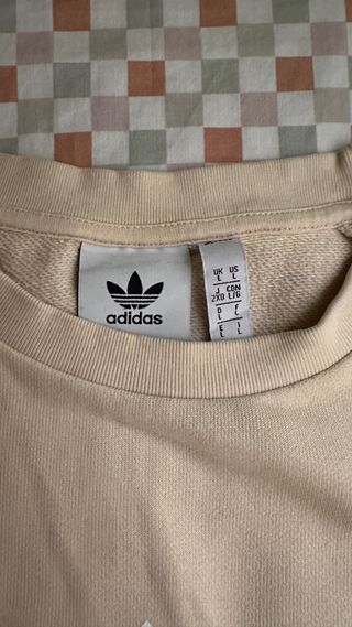 Sudadera Adidas Beige Talla L