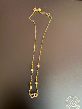 Collana Dior CD perle oro rosa