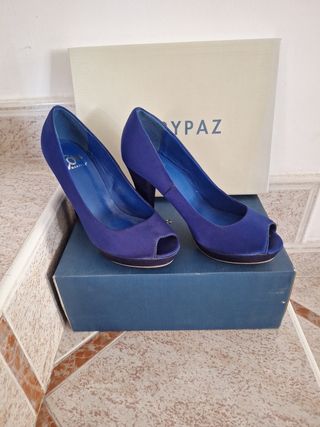 Zapatos de tacón Marypaz azul talla 37