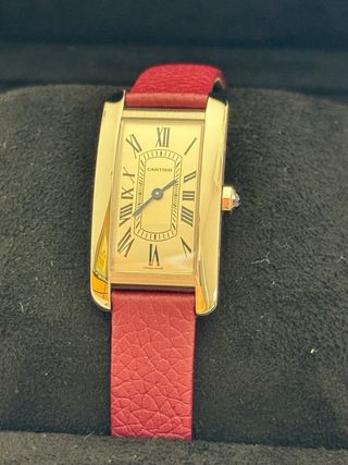 Cartier Tank Americaine Acero Mujer