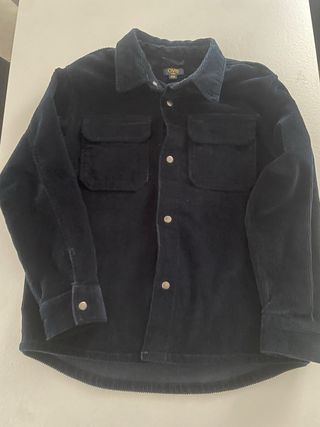 Camicia bimbo OVS in velluto blu