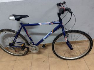 Bicicleta de montaña azul Sangal