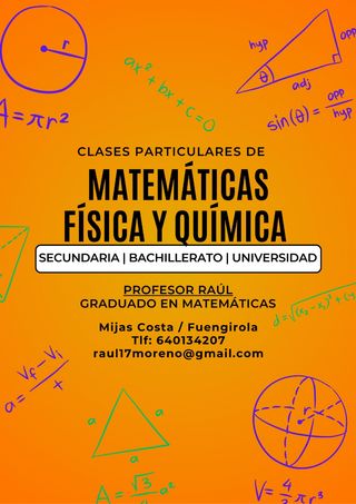 Graduado en Matemáticas ofrece clases particulares