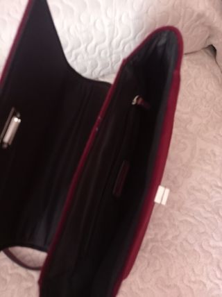 Bolso granate terciopelo
