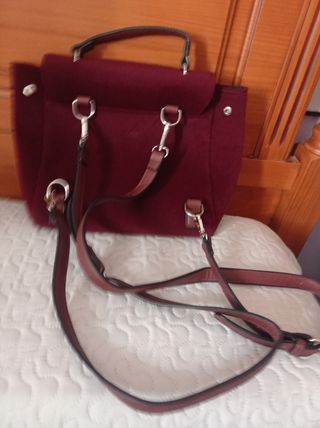 Bolso granate terciopelo
