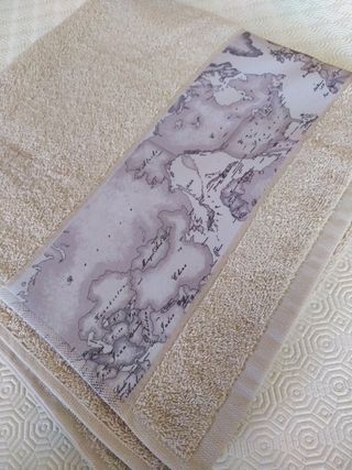 Asciugamano grande con mappa