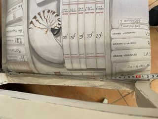 Sillón descalzadora restaurado y retapizado