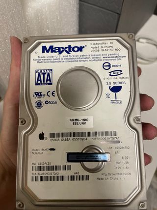 Disco Duro Maxtor 250GB SATA 150 HDD