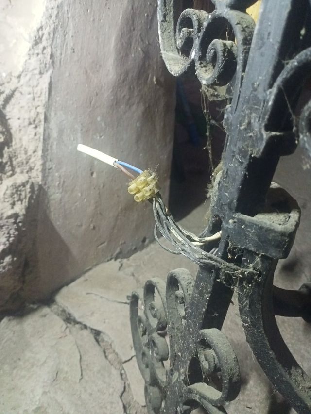 Lámpara de hierro forjado para luz