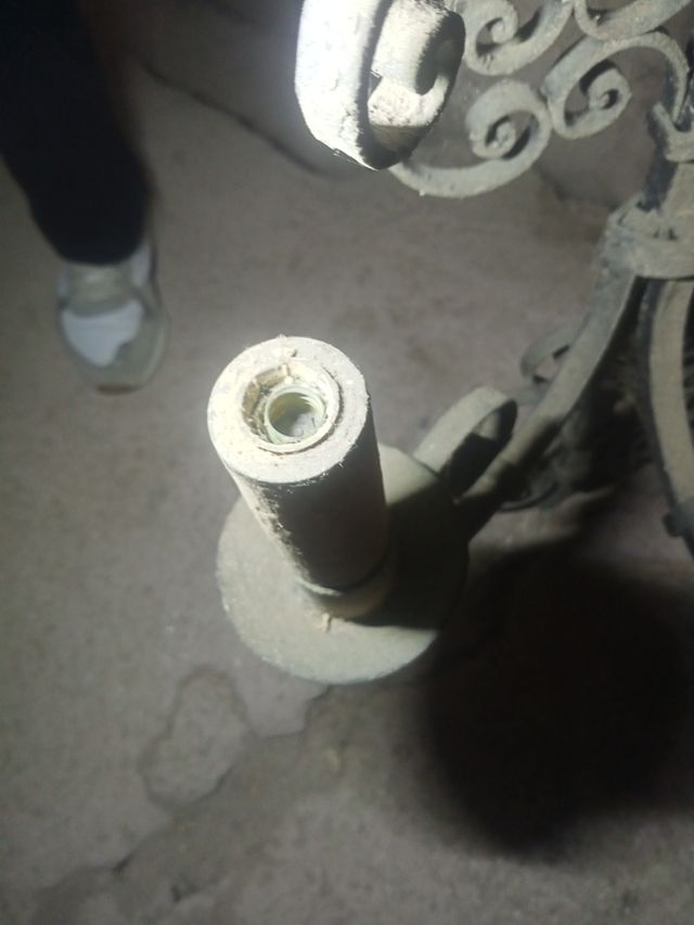 Lámpara de hierro forjado para luz