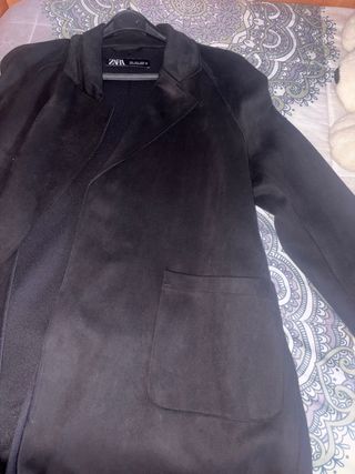 Chaqueta Zara ante negra talla única