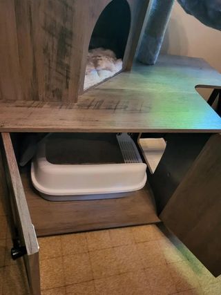 Árbol rascador para gatos con hamaca