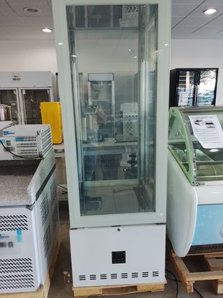 Vitrina expositora 4 caras congelación pastelería