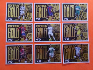 Lote 9 Cromos Extra Gold Liga Este 24-25