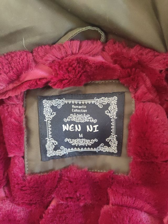 T-M Abrigo tres cuartos con capucha