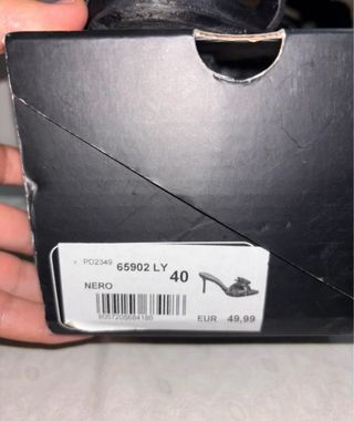 Scarpe con tacco Nero Tg 40
