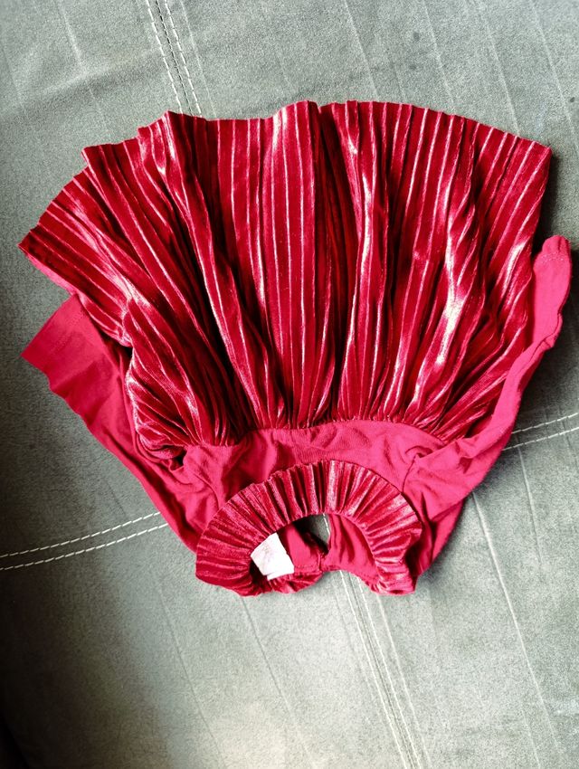 Vestido bebé rojo terciopelo