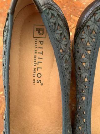 Zapatos Pitillos Azul Talla 39