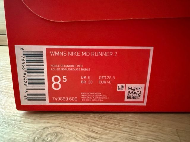 Zapatillas Nike MD Runner 2 Mujer Rojo Púrpura