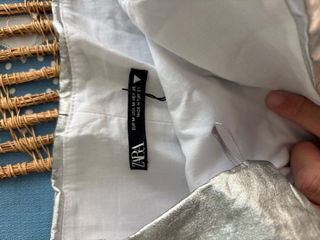 Top plateado Zara