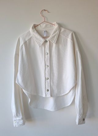 Sobrecamisa blanca mujer Zara Talla M
