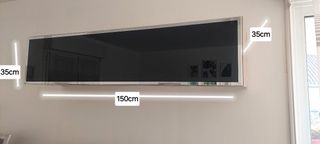 Mueble de salón madera y cristal