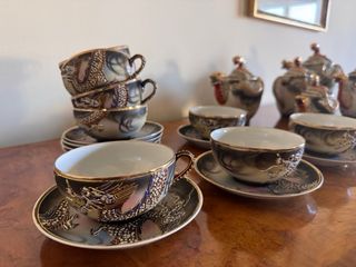 Servizio Tè/Caffè Giapponese Satsuma Draghi