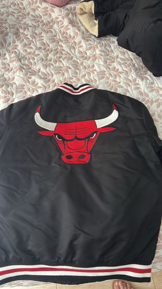 Chaqueta Chicago Bulls NBA Negra Roja