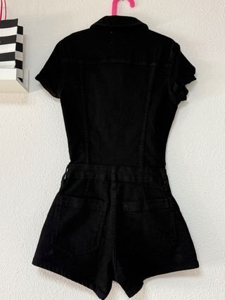 Mono vaquero Bershka negro
