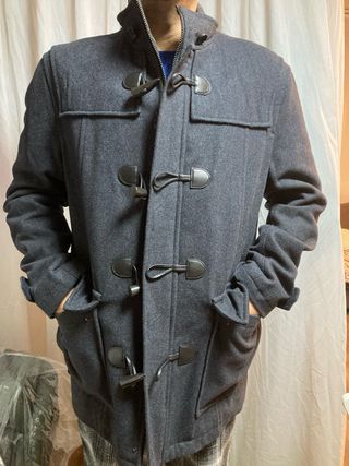 Abrigo de vestir gris hombre