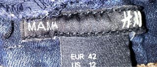 Pantalón vaquero premamá azul