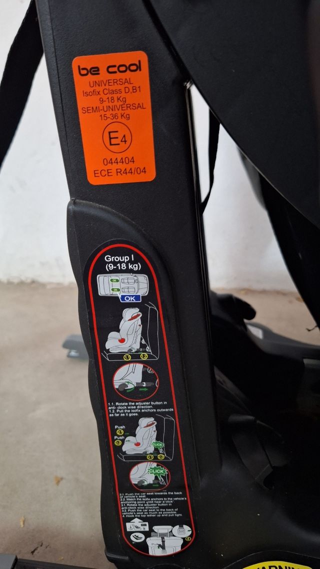 Silla Coche Élite Isofix SPS Negra