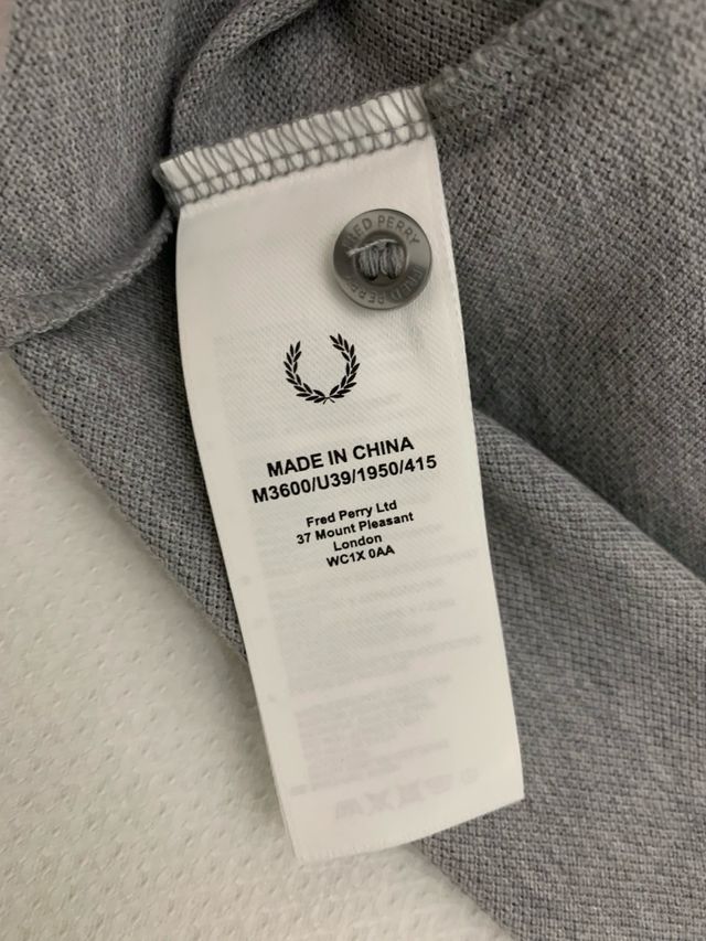Polo Fred Perry Gris