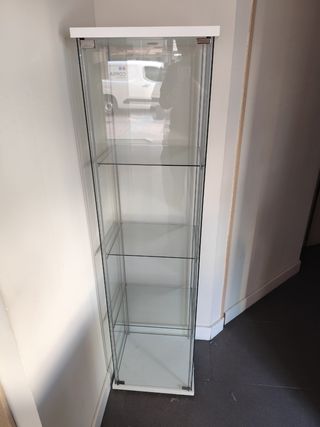 Vitrina expositora de cristal