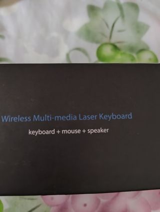 Tastiera Laser Wireless nero e Argento