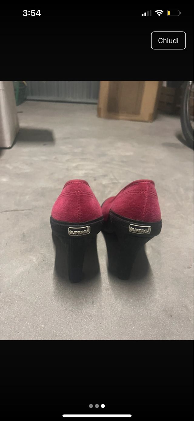 Superga Scarpe con tacco rosse