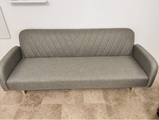 Sofá Cama Gris Tela