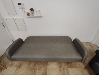 Sofá Cama Gris Tela