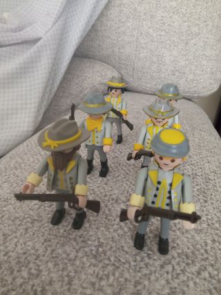 6 Soldados Sudistas Confederados 