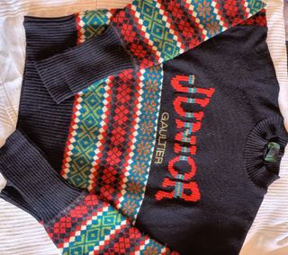 Jersey GAULTER vintage multicolor negro