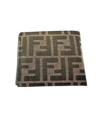 Portafoglio Fendi marrone e oro