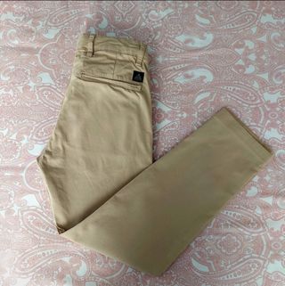 Pantalón Chino Zara Talla S Beige 
