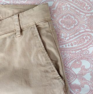 Pantalón Chino Zara Talla S Beige 
