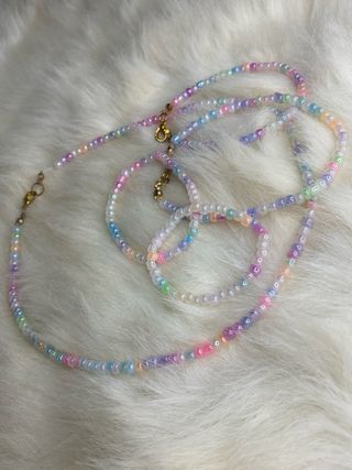 Pulsera Corazón Perla y Cristal