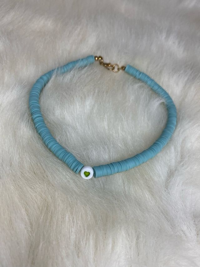 Pulsera Corazón Perla y Cristal
