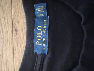 Camiseta Polo Ralph Lauren negra logo rojo