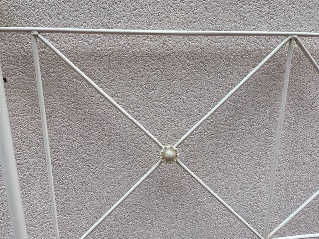 Cabecero de forja blanco HELIOS FERRO 140cm